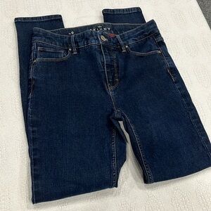 White House jeans black market‎ the skinny ankle blue women’s size 0 used WHBM